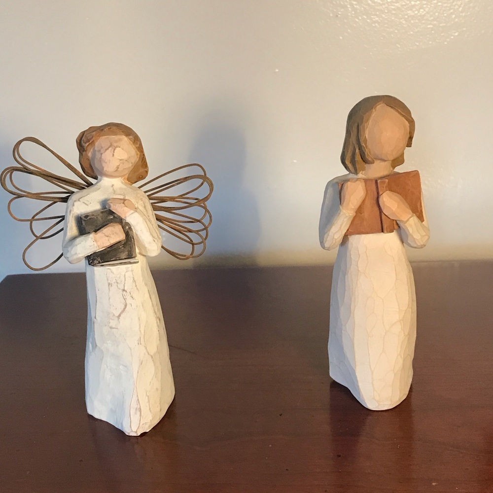 Willow Tree Angel of Learning and Love of Learning Figurines 5 in tall